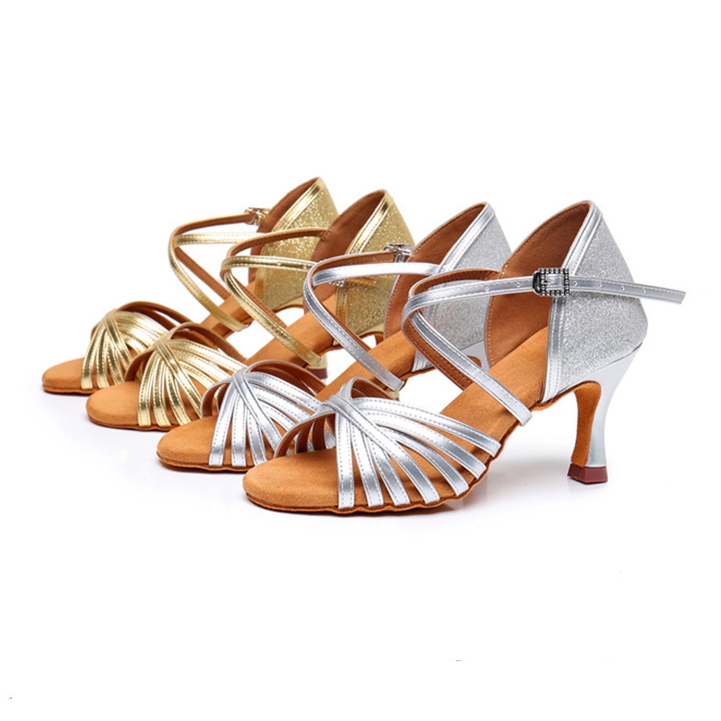 Latin Dance Shoes for Women Professional Salsa Tango Practice Performance Shoes Model A48D