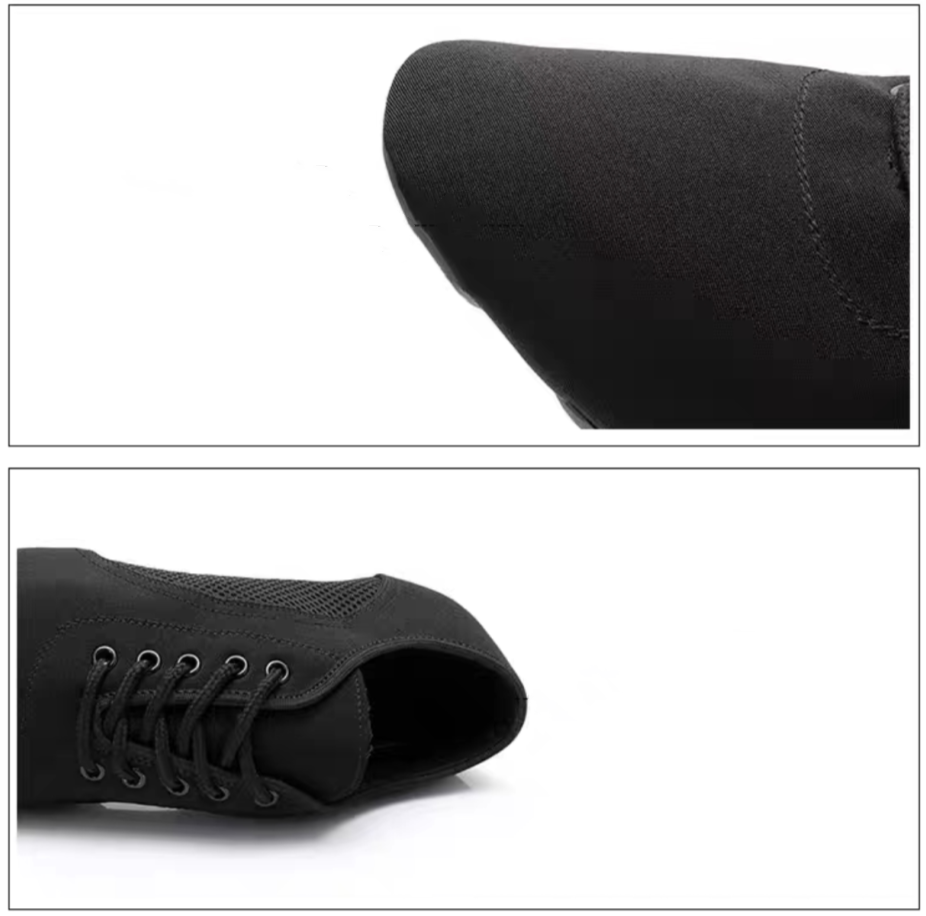 Men's Latin Dance Teacher Shoes Breathable Oxford Cloth Soft Sole Practice Shoes for Outdoor Model M19