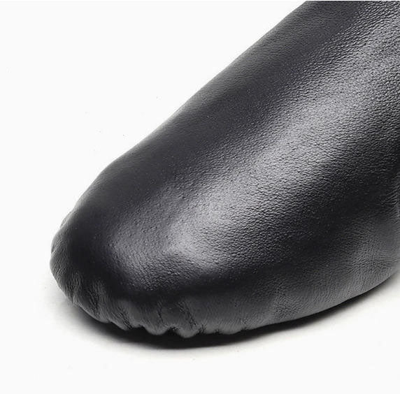 contemporary dance leather split sole shoes