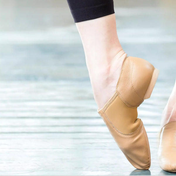 pigskin leather jazz shoes side profile