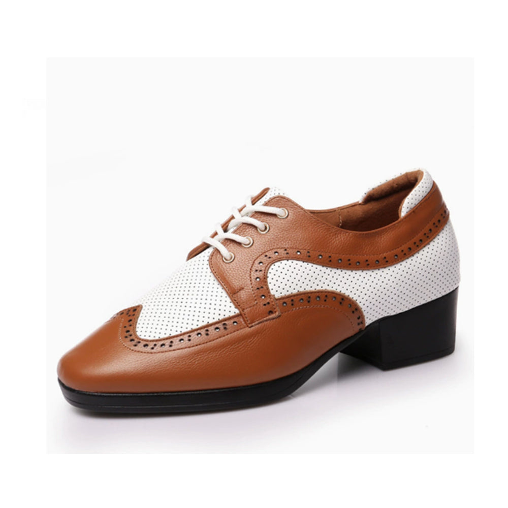 Genuine Leather & Microfiber Upper Men's Dance Shoes