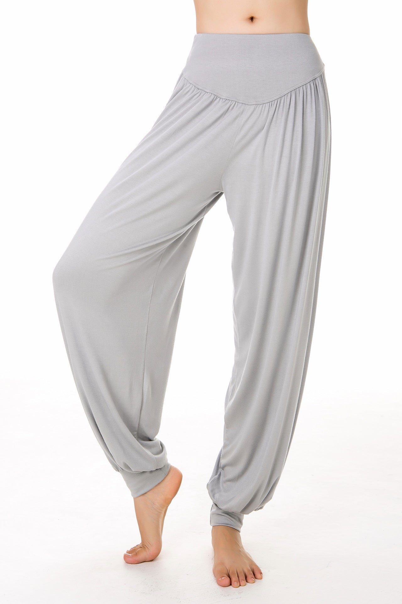 Women's Elastic Soft Rayon Blend Yoga Sports Pants Dance Harem Pants YG-01