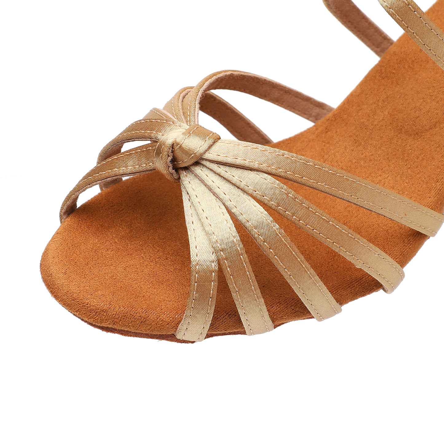 Women’s Latin Dance Shoes – Satin Upper & Suede Sole | Salsa & Ballroom (Model A02D)
