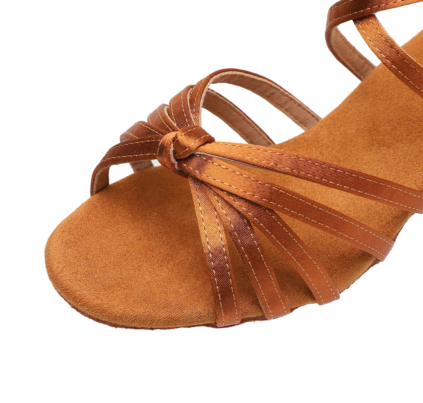 Women’s Latin Dance Shoes – Satin Upper & Suede Sole | Salsa & Ballroom (Model A02D)