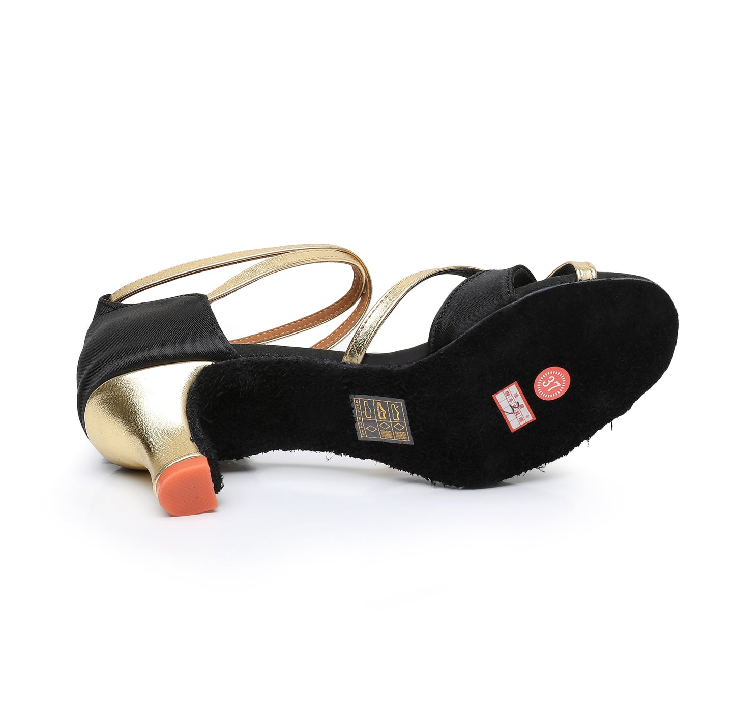 Latin Dance Shoes for Women Ballroom Salsa Tango Dance Heels with Ankle Strap Model A07