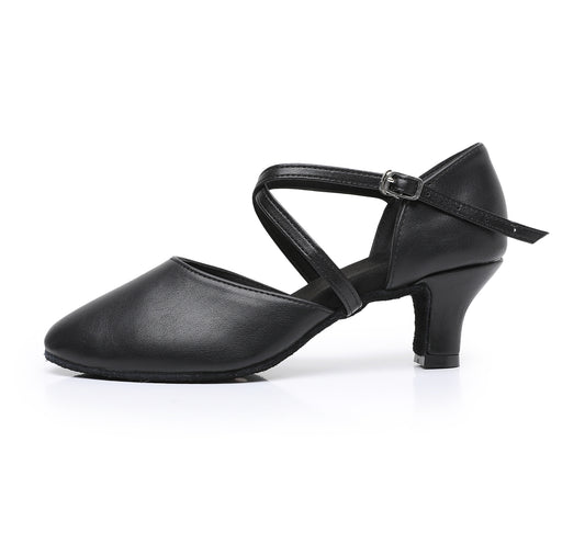 Professional Suede Sole Latin Ballroom Dance Heels for Women, Comfortable Practice Shoes
