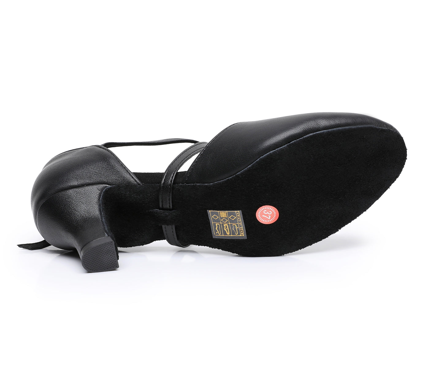 Latin Dance Shoes For Women Leather Closed Toe Ballroom Salsa Tango Performance Dancing Shoes Model A25D