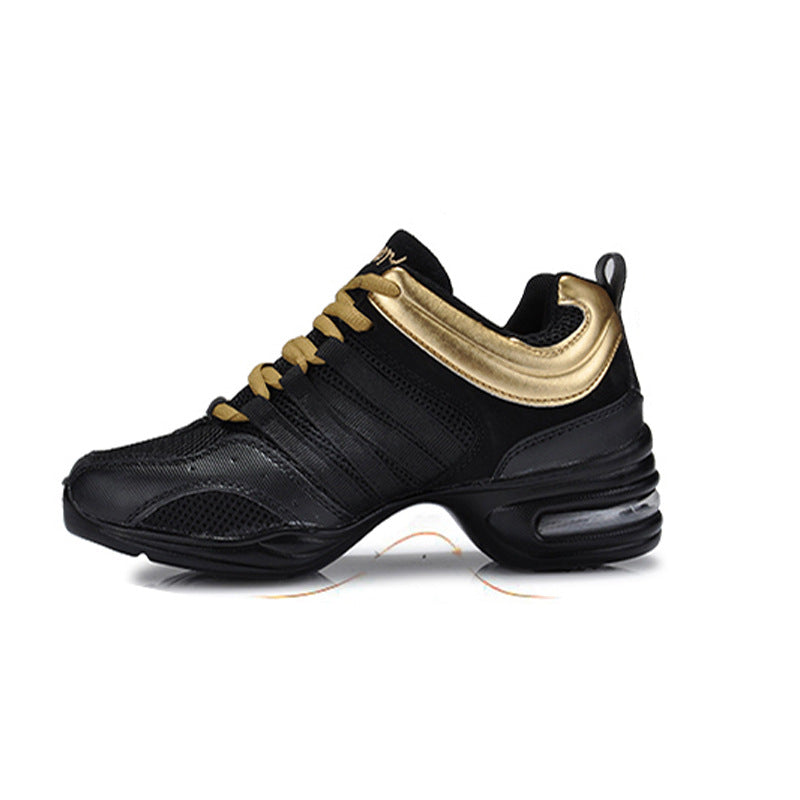 Women's Breathable Mesh Dance Sneakers with Air Cushion Sole, Non-Slip Jazz & Aerobic Shoes JZ-M-03