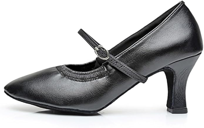 Women's Leather Latin Dancing Shoes Tango Waltz Samba Salsa Rumba A42D