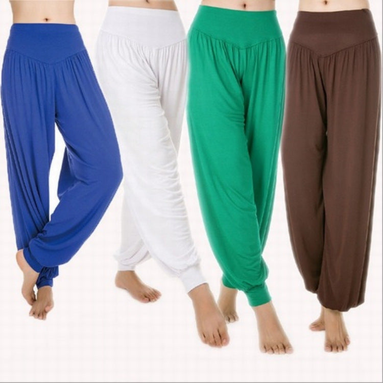 Multi-color women's modal dance pants, loose fit harem style for yoga