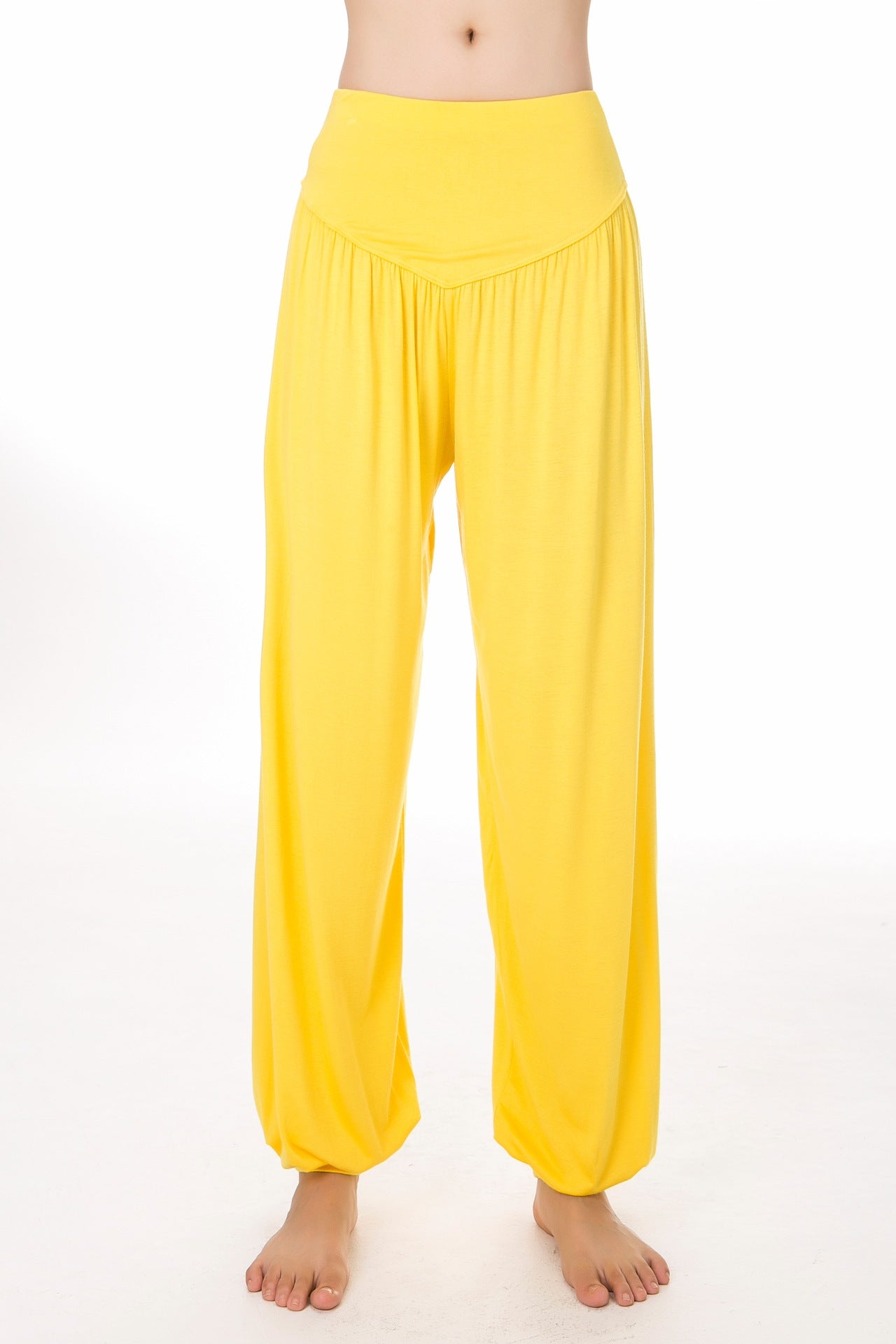 Women's Elastic Soft Rayon Blend Yoga Sports Pants Dance Harem Pants YG-01