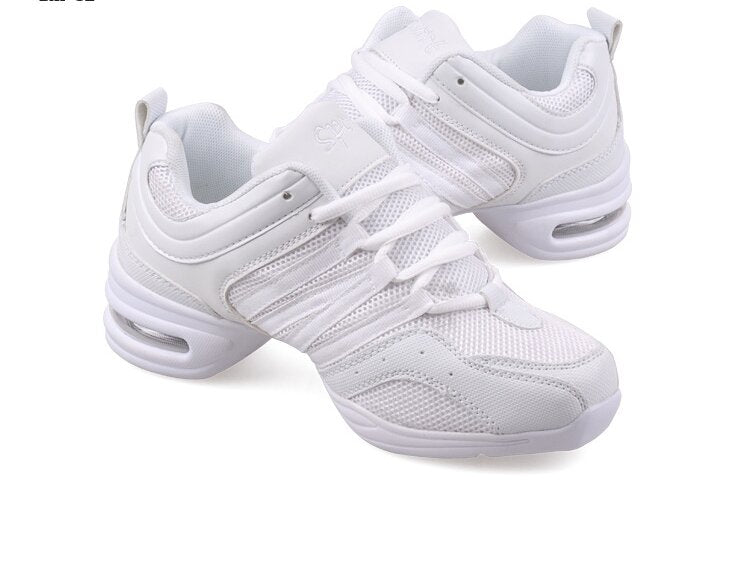 Women's Breathable Mesh Dance Sneakers with Air Cushion Sole, Non-Slip Jazz & Aerobic Shoes JZ-M-03