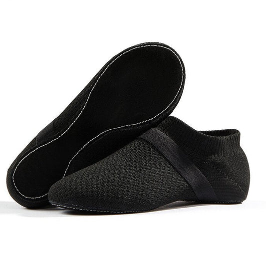 Flexible Knit Jazz Dance Slippers for Women, Indoor Practice Shoes JZ-F-002