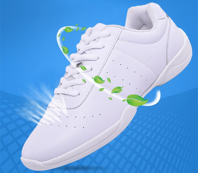 Ergonomic cheerleading shoes with shock-absorbing high-elastic insole