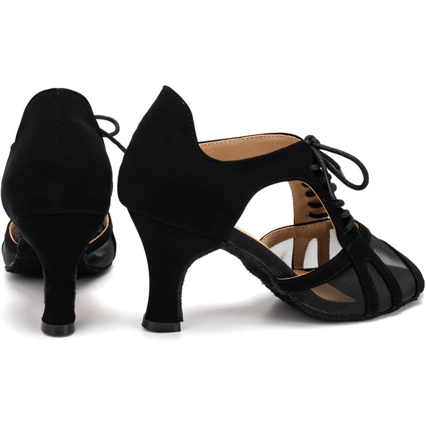 Women's Latin Dance Shoes Salsa Tango Open Toe Practice Performance Dancing Shoes Model A46D