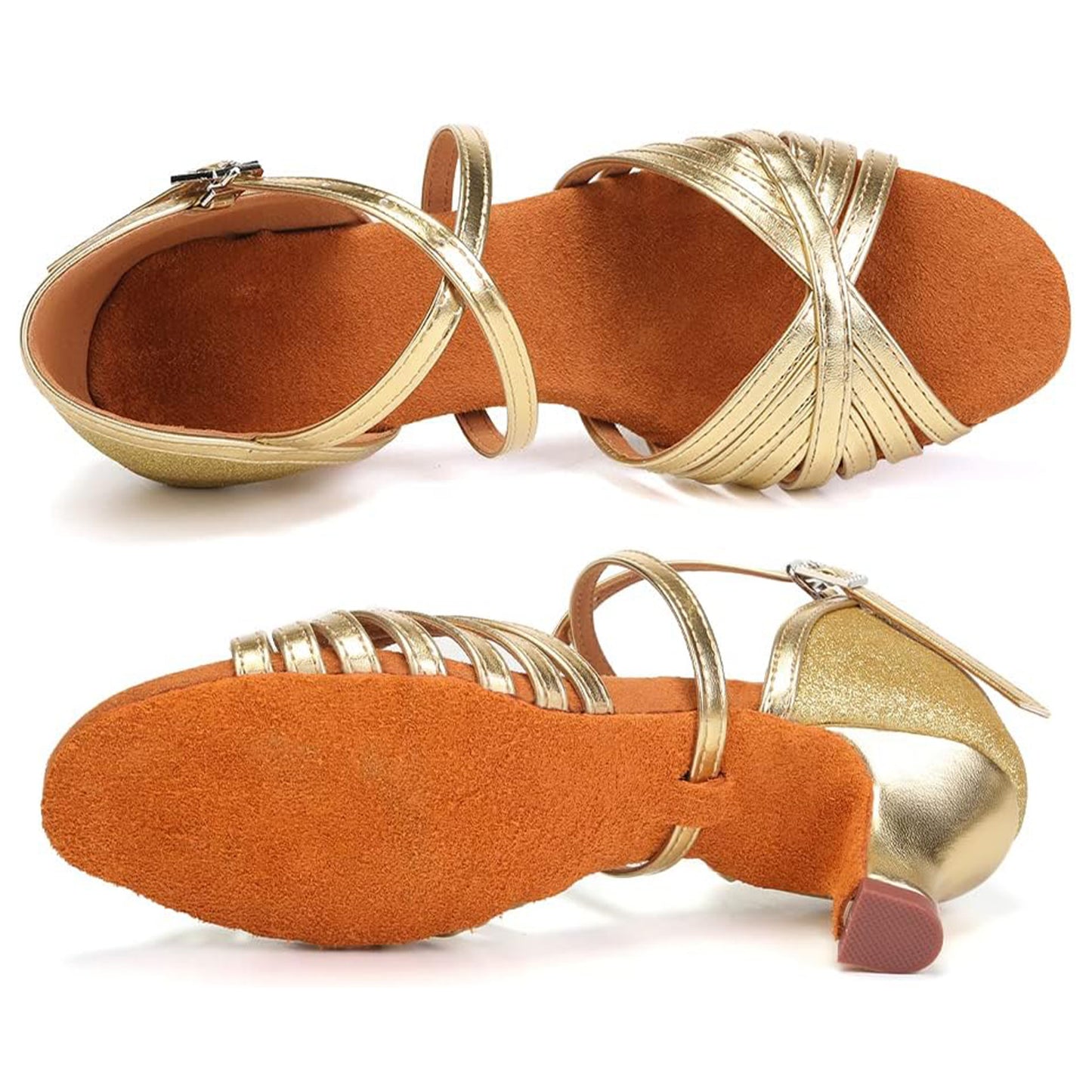 Latin Dance Shoes for Women Professional Salsa Tango Practice Performance Shoes Model A48D
