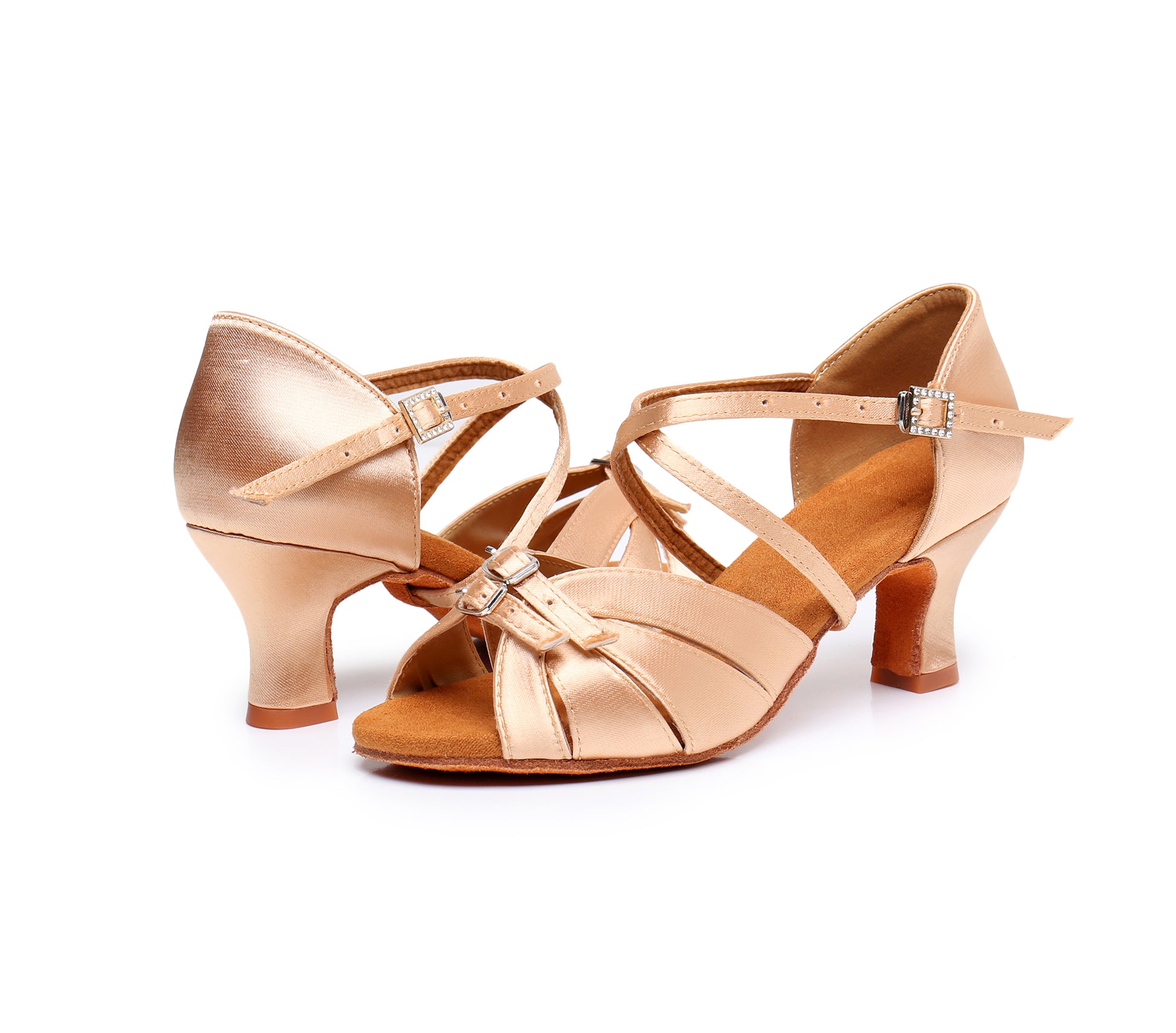 Professional ballroom and Latin dance shoes for women with flexible fit