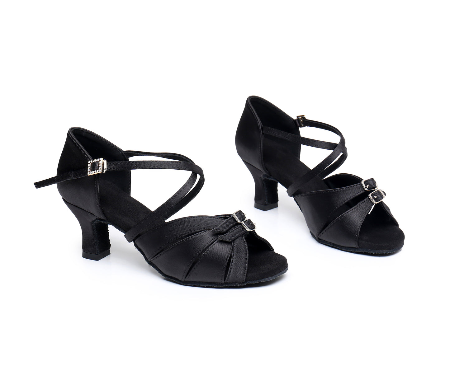 Women’s Adjustable Width Latin Dance Shoes – Salsa, Tango & Ballroom Practice （Model A323）