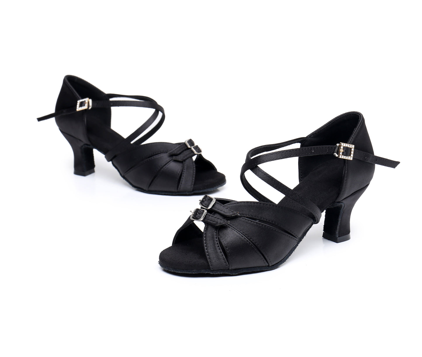 Women’s Adjustable Width Latin Dance Shoes – Salsa, Tango & Ballroom Practice （Model A323）