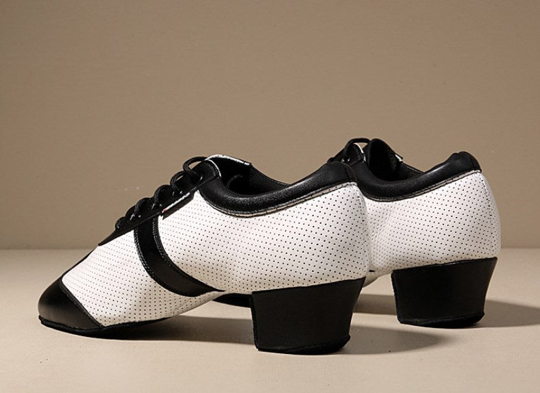 Men's Adult Latin Dance Shoes Soft Suede Sole for Indoor Dancing Practice Professional Competition Model M14
