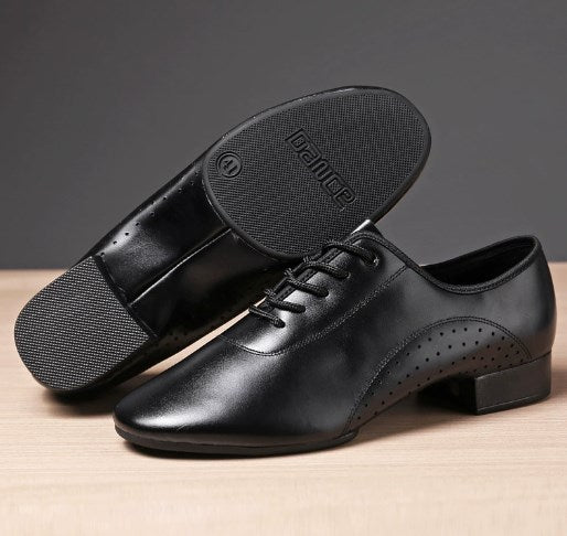 Men's professional ballroom dance shoes with flexible split sole