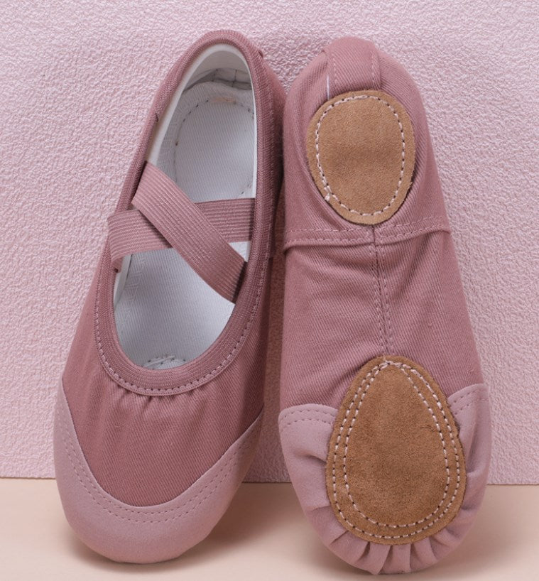 Soft Sole Ballet Practice Slippers for Adults Kids Elastic Ballet Shoes for Training & Daily Dancing Model B13