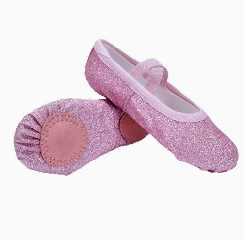 Glitter Ballet Practice Slippers Girls Women Professional Dancing Shoes for Stage Performance Model B14