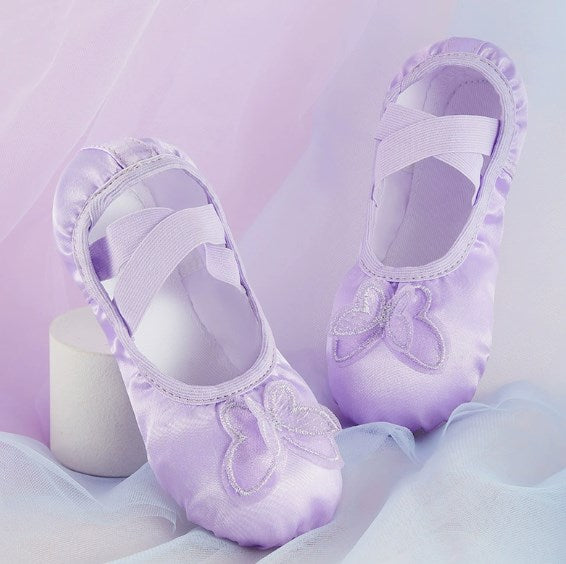 Cute style children ballet training slippers