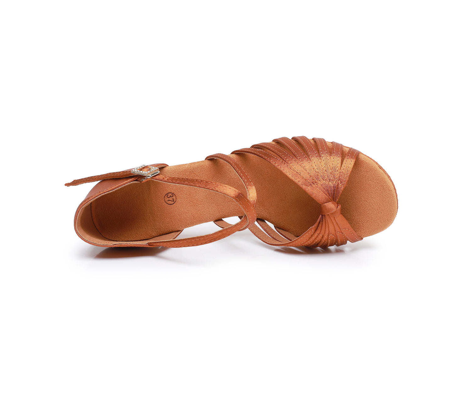 Women’s Open Toe Latin Dance Shoes – Suede Sole for Salsa & Ballroom (Model A13D)