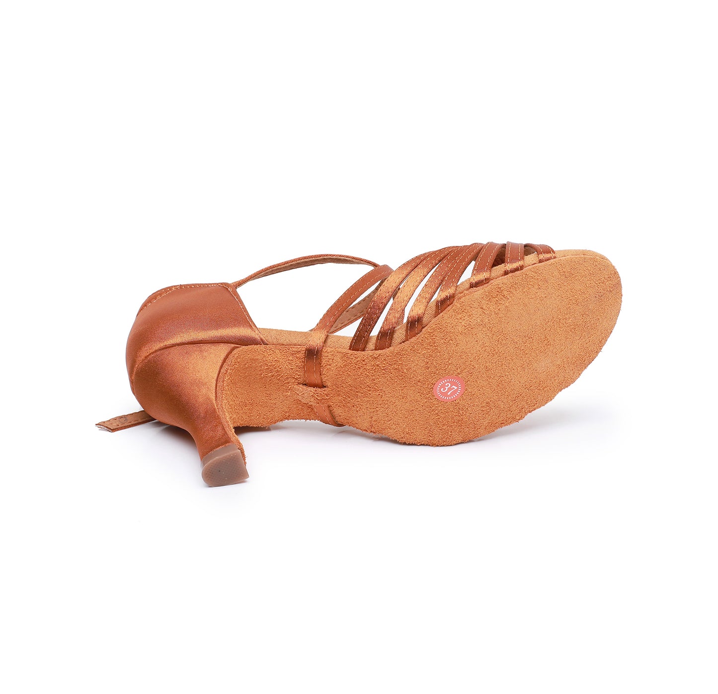 Women’s Open Toe Latin Dance Shoes – Suede Sole for Salsa & Ballroom (Model A13D)