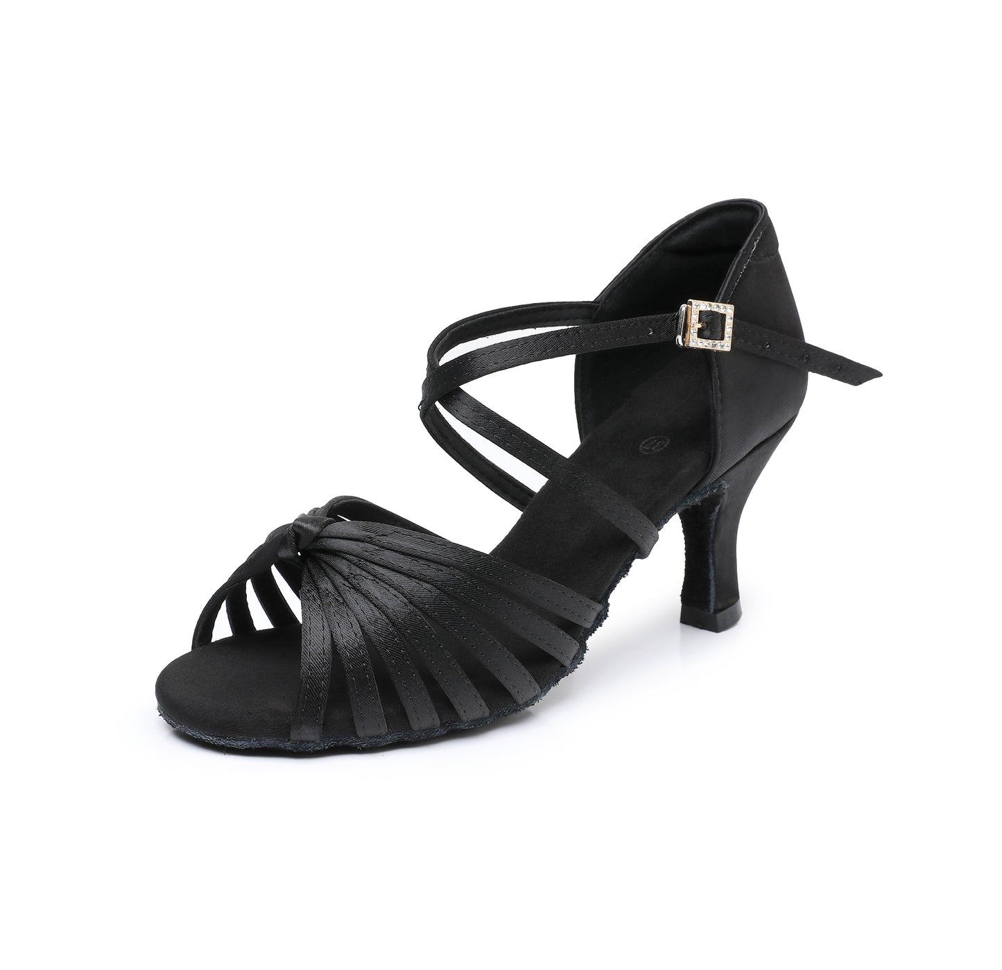 Professional ballroom and Latin dance shoes with open toe design