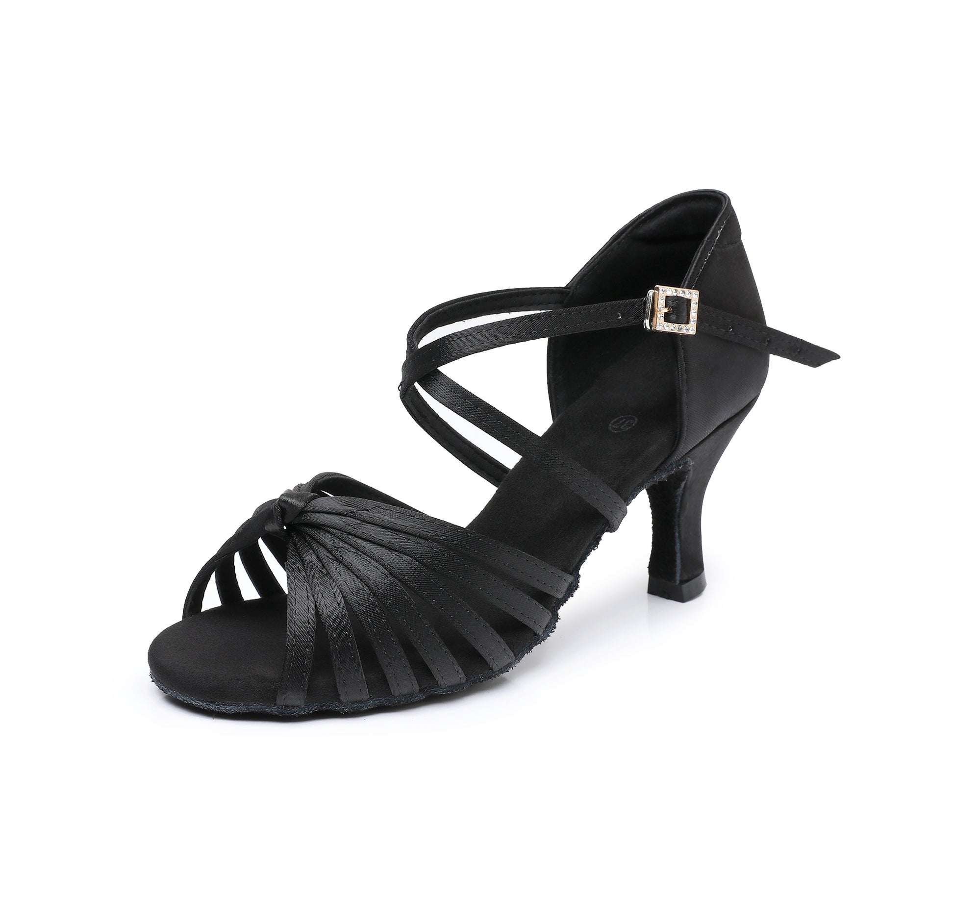 Professional ballroom and Latin dance shoes with open toe design