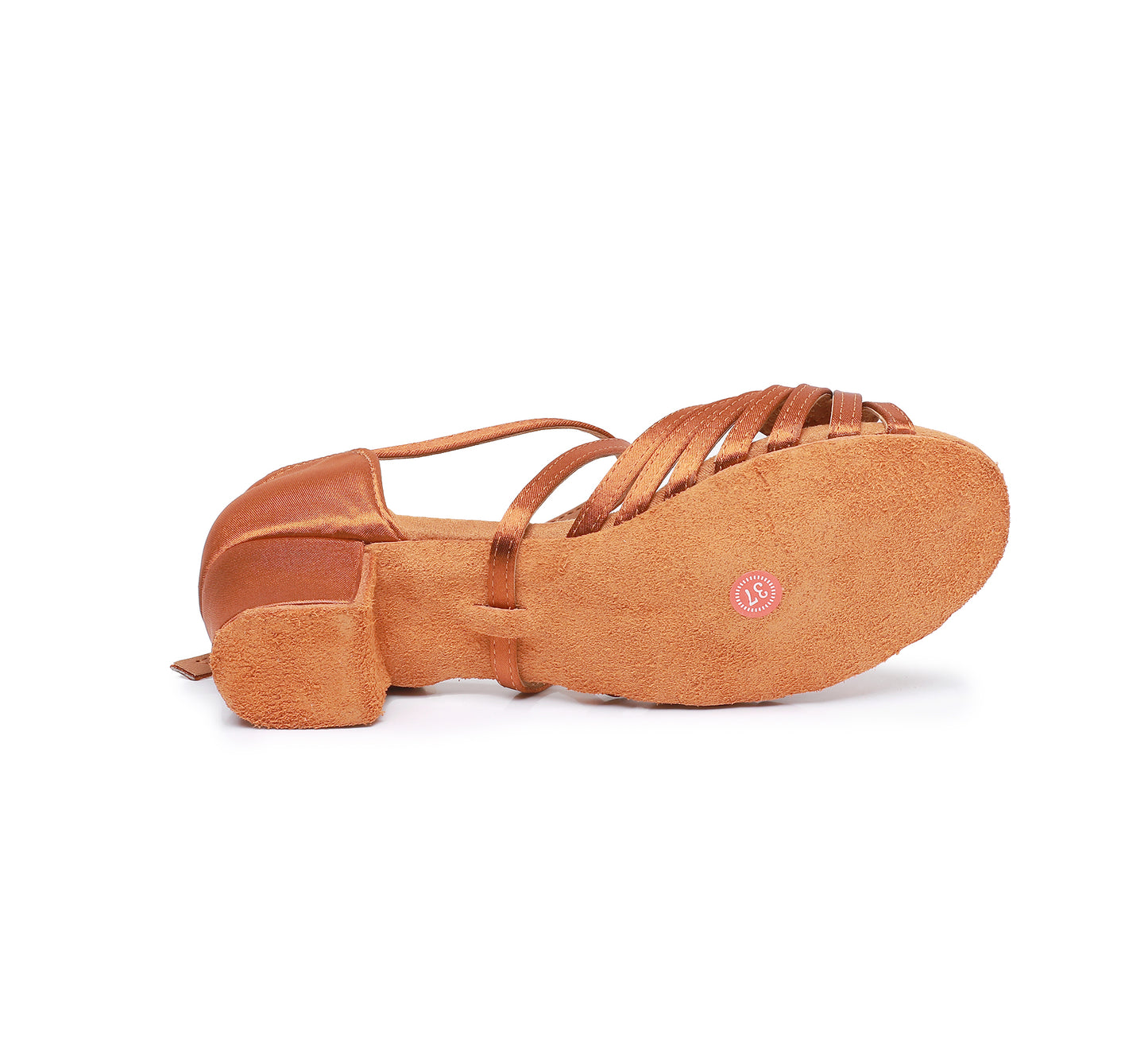 Girl's Satin Open Toe Latin Dance Shoes Salsa Tango Ballroom Practice Performance Model C13D
