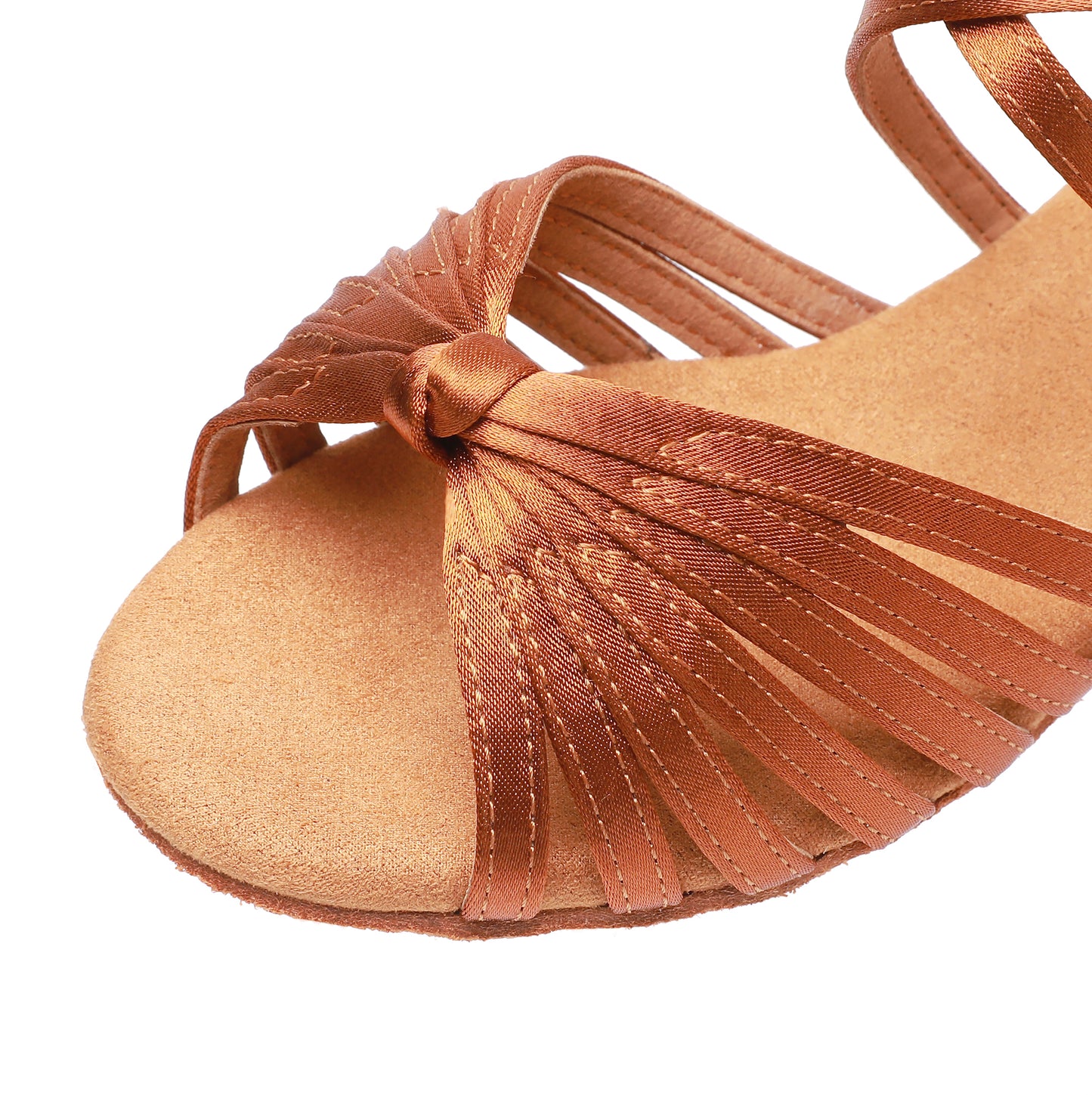 Girl's Satin Open Toe Latin Dance Shoes Salsa Tango Ballroom Practice Performance Model C13D