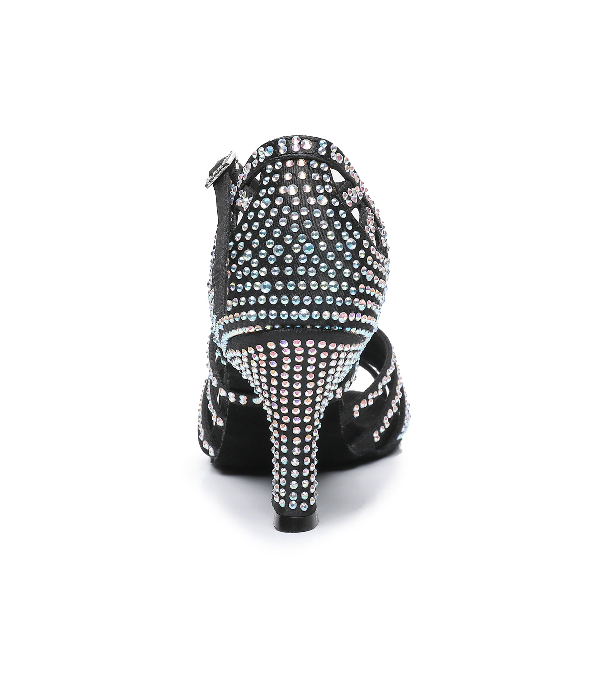 Stable high heel design of women’s Latin dance shoes for balance and support