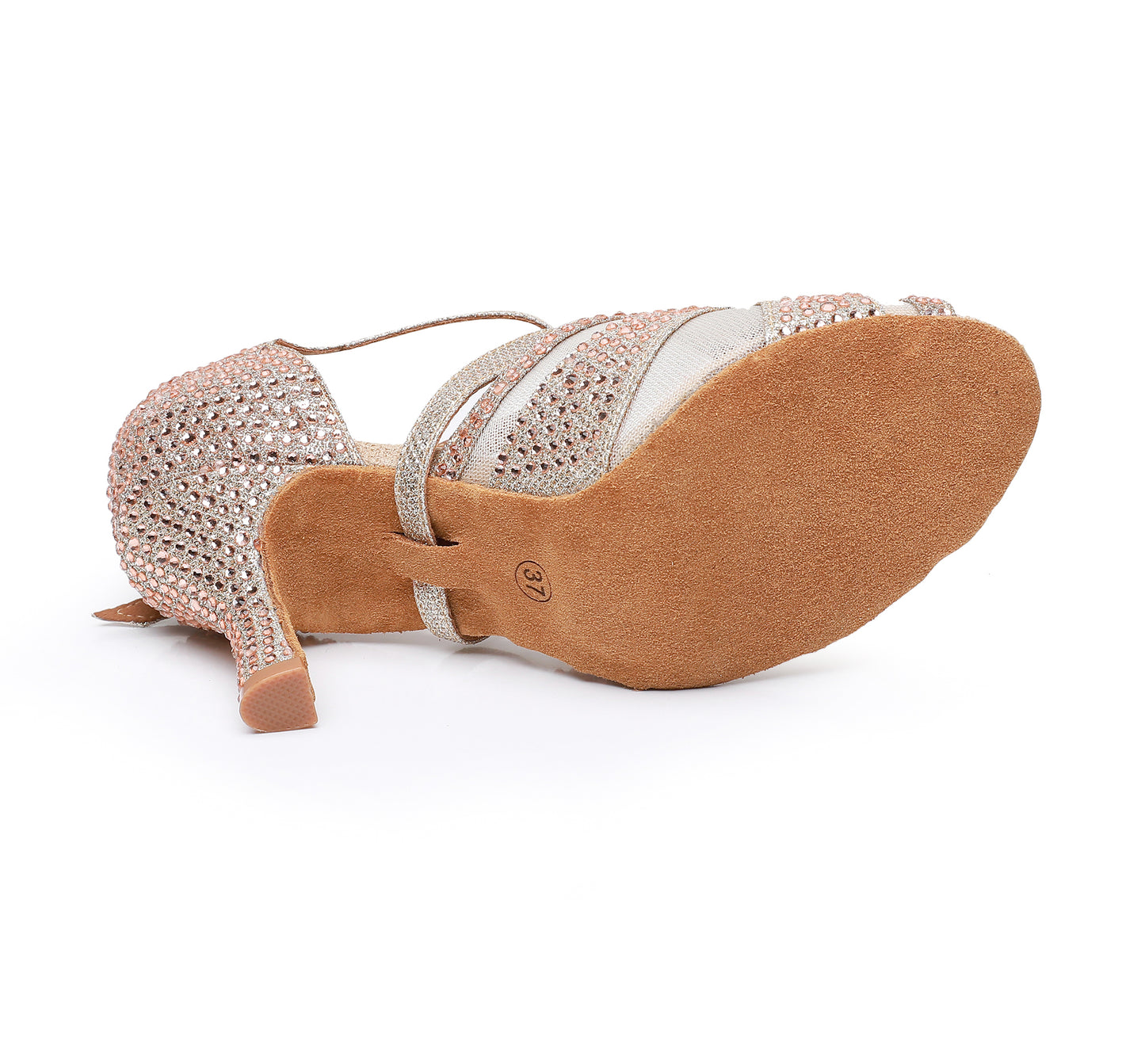 Rhinestone Women's Latin Dance Dancing Shoes Soft Bottom Ballroom High Heel Dancing Shoes for women
