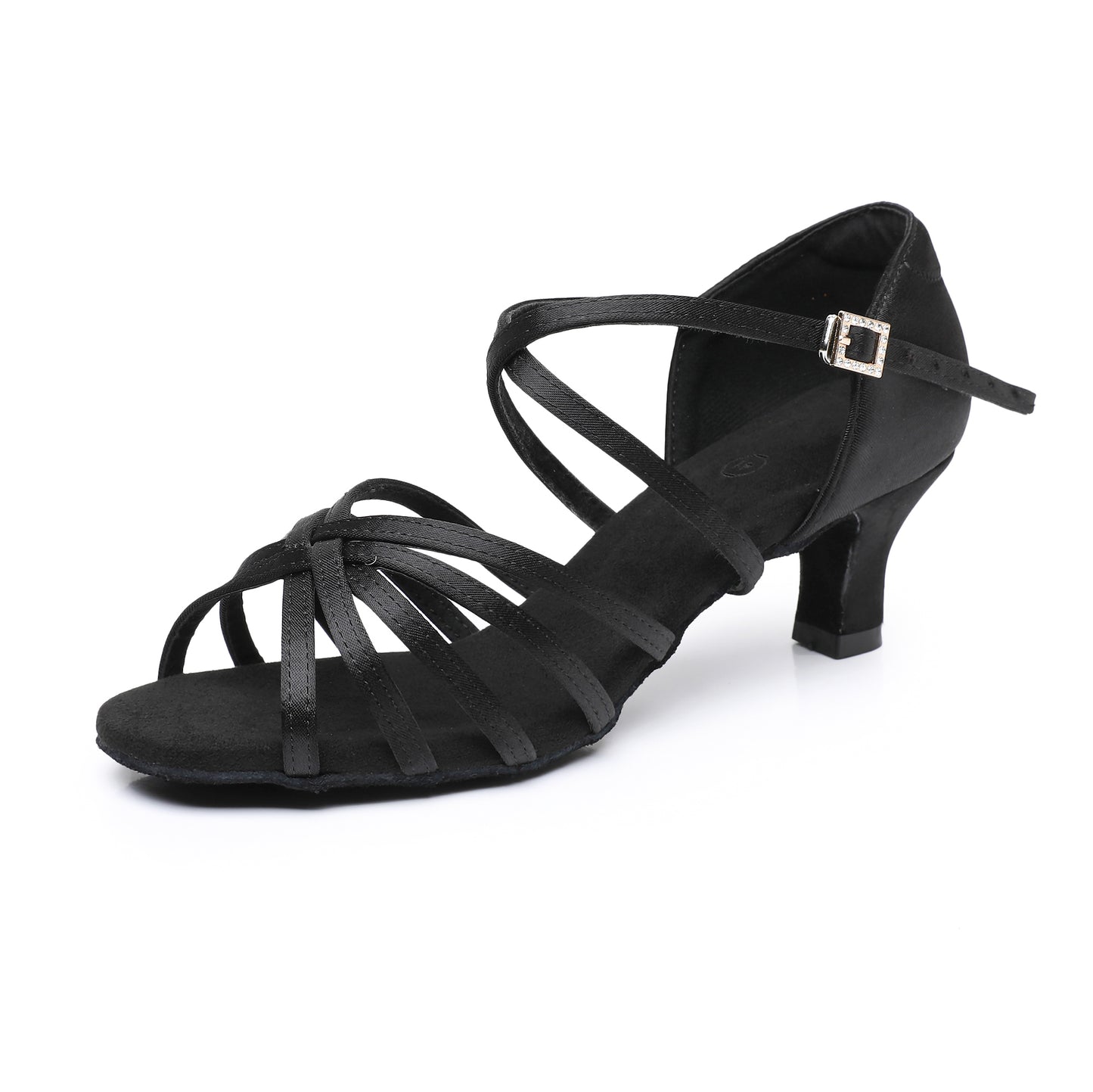 Women’s Latin dance shoes with suede sole for practice and performance