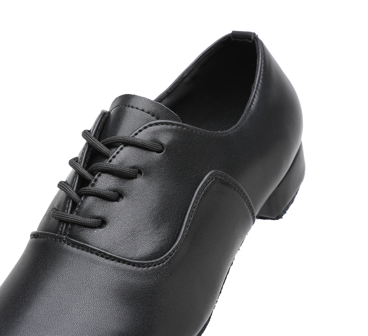 Premium Soft Leather Men's Latin Dance Shoes, Shockproof Heel, Custom Fit