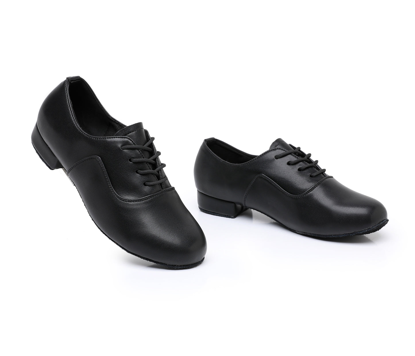 Professional Men's Ballroom Dance Shoes for Rumba, Tango, Waltz, Lace-Up Design