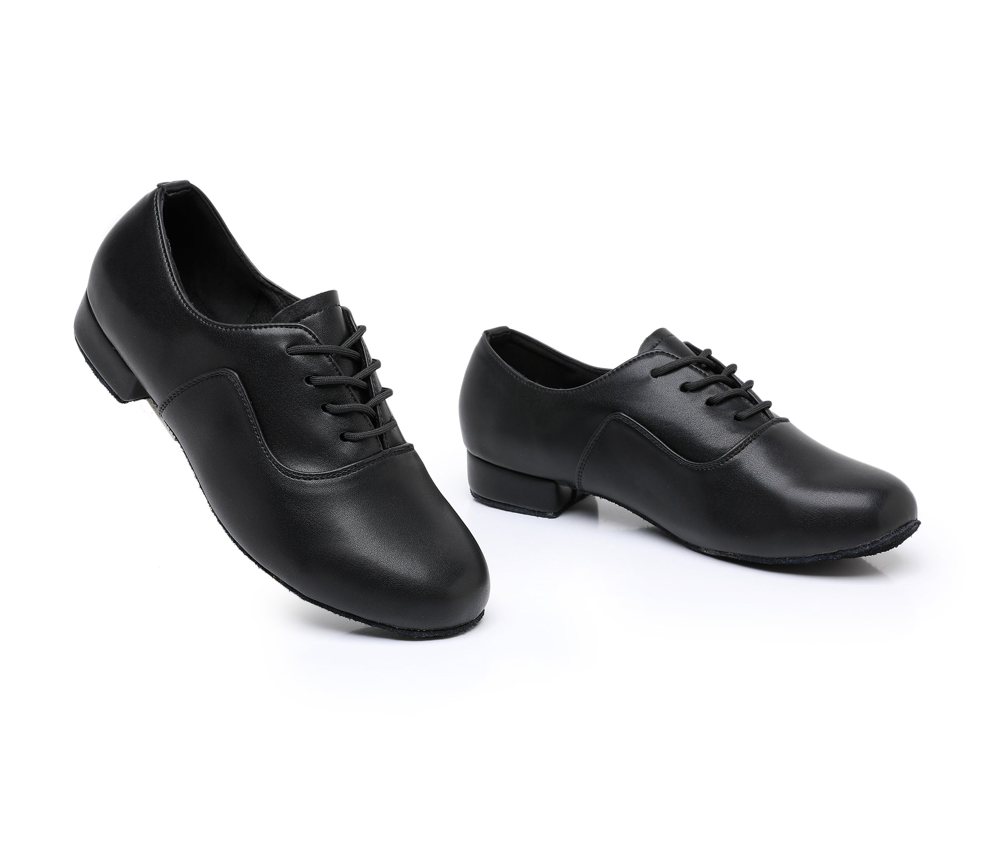 Professional Men's Ballroom Dance Shoes for Rumba, Tango, Waltz, Lace-Up Design