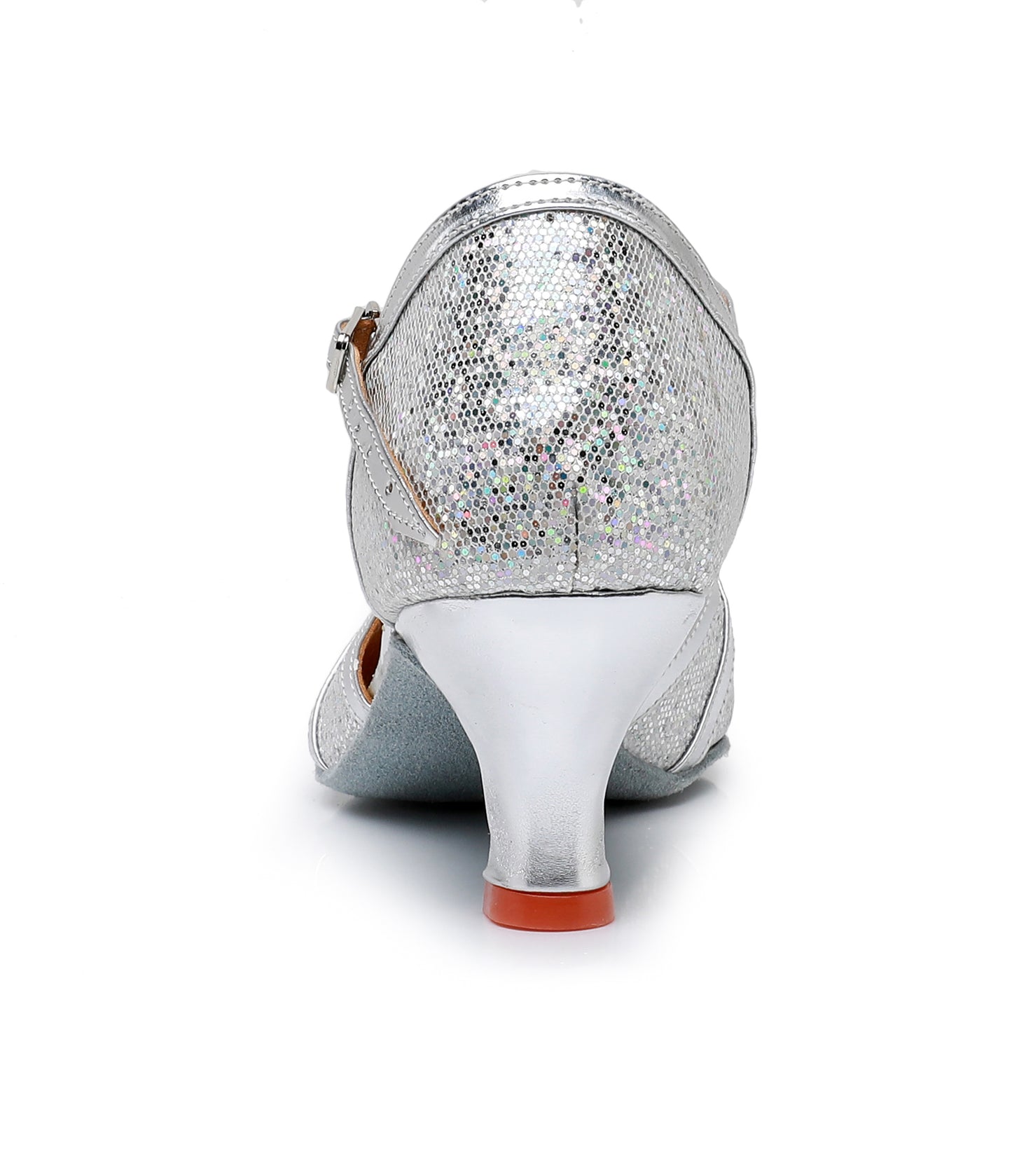 Women's T-Strap Latin Dance Shoes Closed Toe Salsa Tango Cha-cha Ballroom Performence Dancing Shoes Model A23D