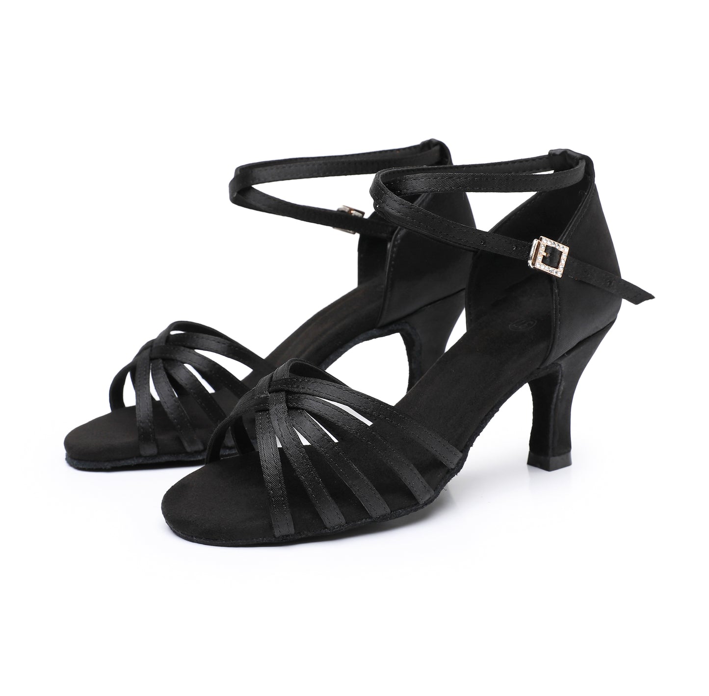 Stable heel design for Latin dance shoes