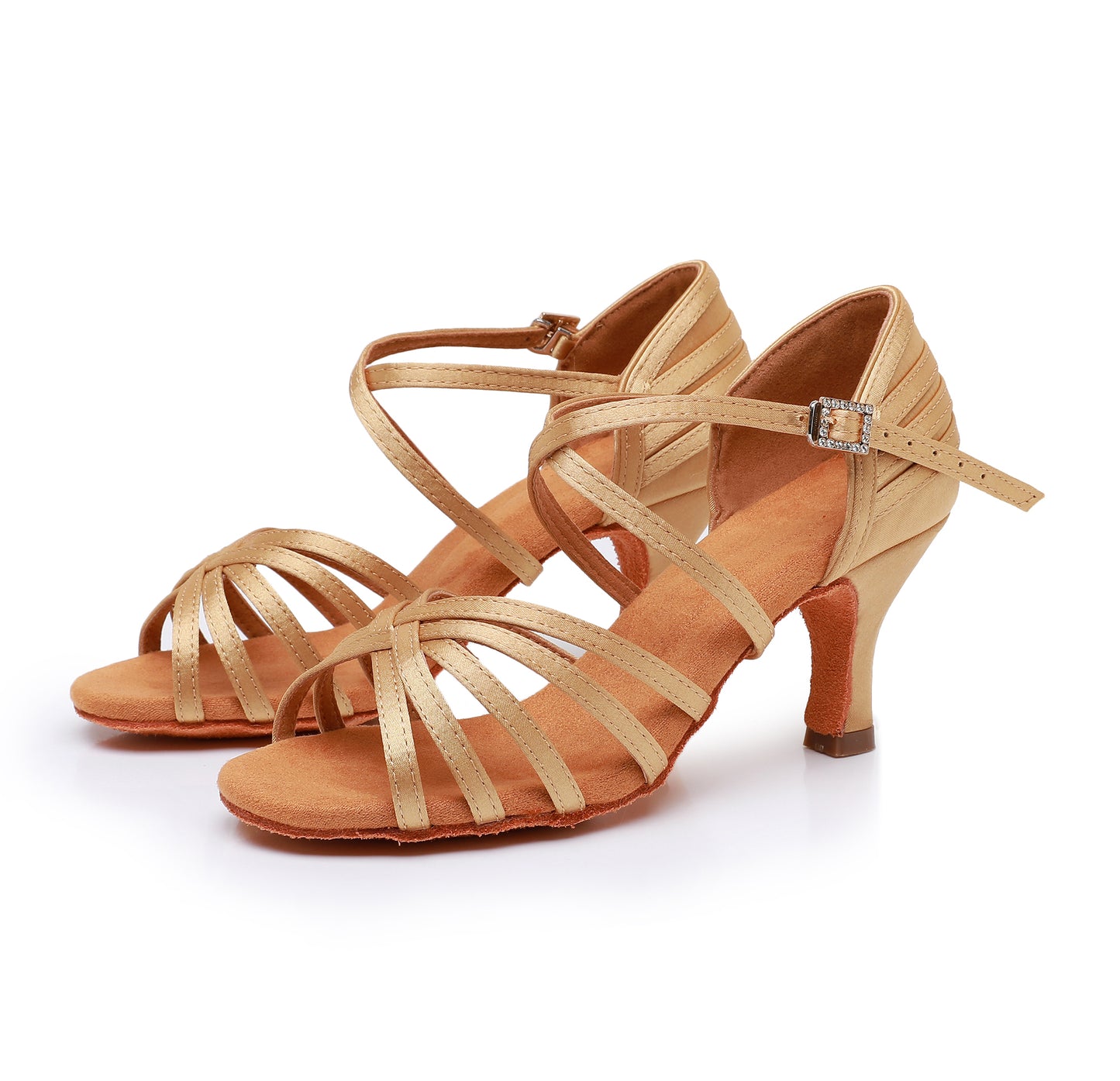 Women’s Latin & Ballroom Dance Shoes – Salsa, Cha-Cha, Bachata | Training & Performance (Model A01K)