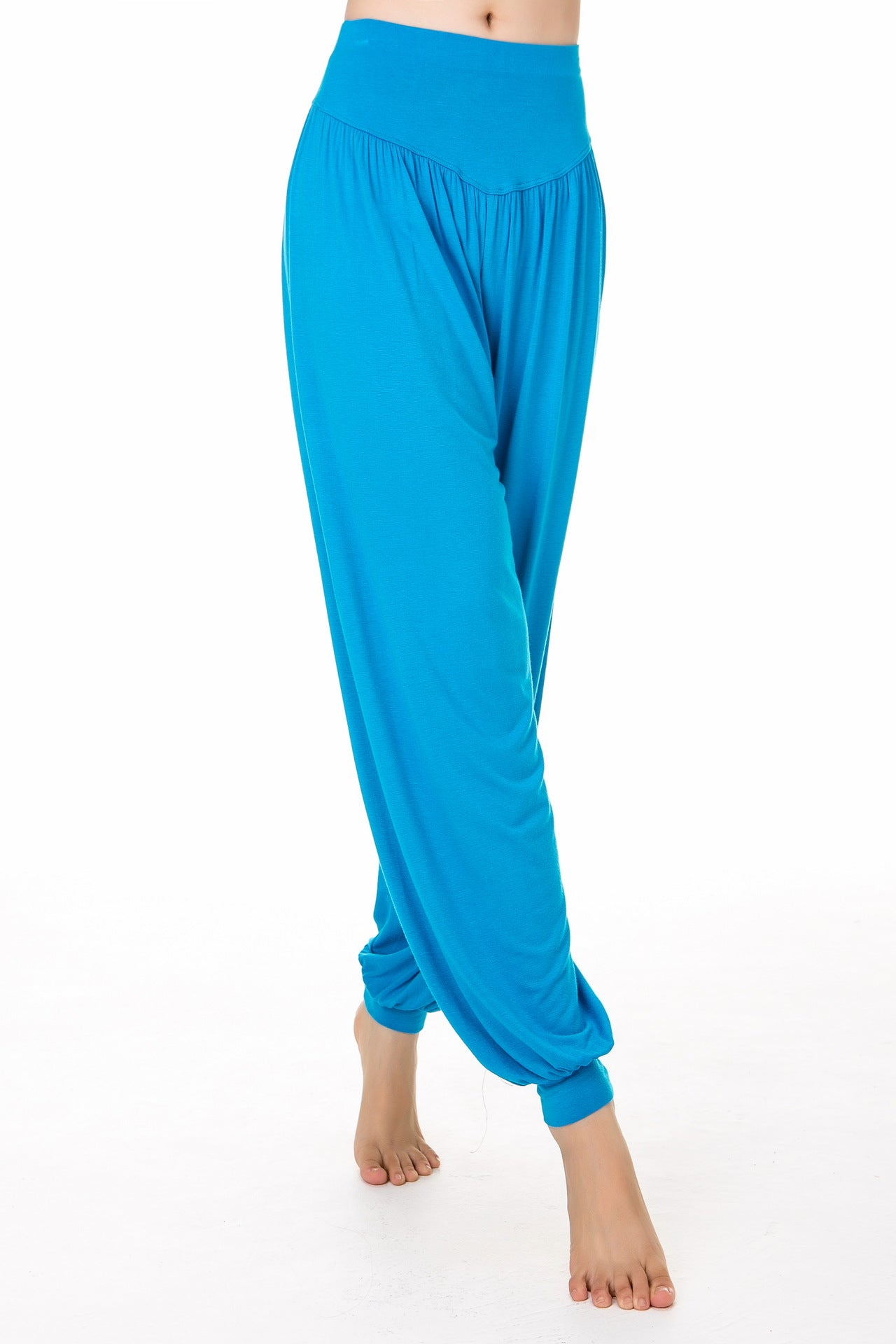 Women's Elastic Soft Rayon Blend Yoga Sports Pants Dance Harem Pants YG-01