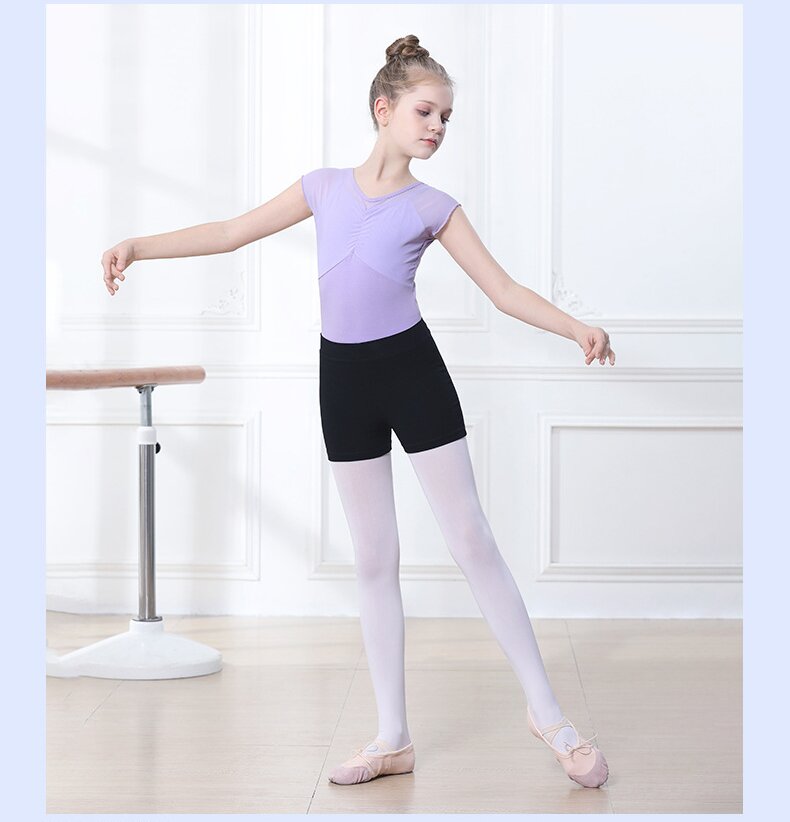 Girls High Waist & Mid Rise Dance Shorts - Black 3 Length Styles for Ballet, Gymnastics & Yoga | V-Front, Elastic Waist & High Rise 8cm Options
