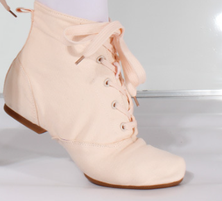 Women's Canvas Jazz Dance Boots, High Top Practice Shoes with Suede/Rubber Sole JZ-M-001