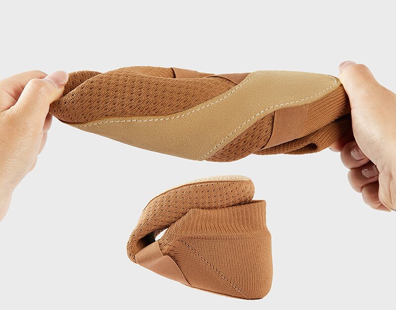 Stretchy knit dance shoes with secure fit for students and teachers