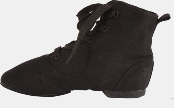 Women's Canvas Jazz Dance Boots, High Top Practice Shoes with Suede/Rubber Sole JZ-M-001