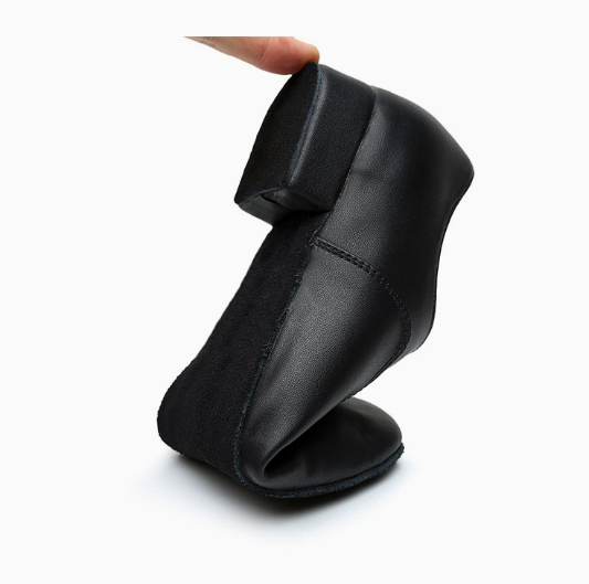 Professional men's glossy dance shoes, anti-static lightweight suede outsole, comfortable soft leather lining