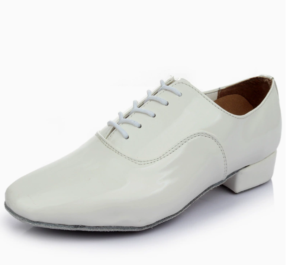 Men's Glossy Modern Dance Shoes, Professional Latin & Ballroom Dance Shoes Indoor Soft-Soled Model M02